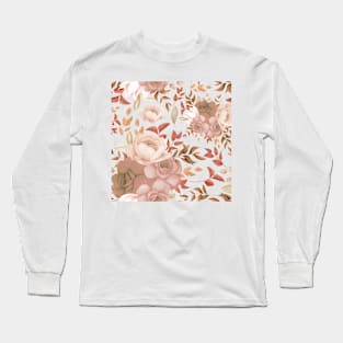 Rose Floral Art Long Sleeve T-Shirt